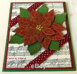 Stampin upJoyful Christmas clear set & dies by daveuse with music score
