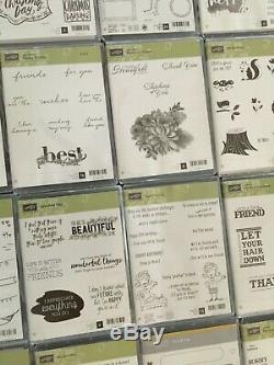 StampinUp HUGE LOT OF 40 BRAND NEW, Retired Stamp Sets! All Occasions
