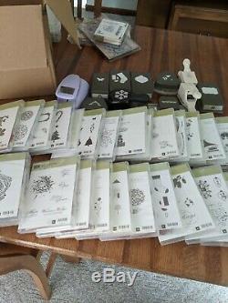 Stamping up stamp sets (over 40 sets), dies, punches, paper and other supplies