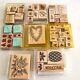 Stamps Stampin Up! Retired Rubber Set 225+ Mixed Lot 1997-2006 Vintage