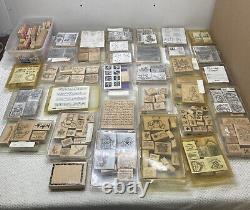 Stamps Stampin Up! Retired Rubber Sets 200+ Lot Colossal Vintage Plus Others