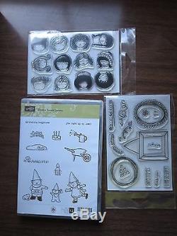 Sweetie Pie & Frames Gnome Sweet Gnome & Gnomenclature STAMPIN UP 4 sets SO CUTE