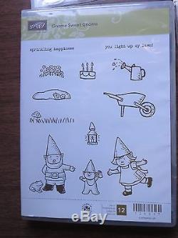 Sweetie Pie & Frames Gnome Sweet Gnome & Gnomenclature STAMPIN UP 4 sets SO CUTE