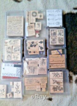 USED! SEE BELOW 12 Sets by Stampin Up Many HTF WM