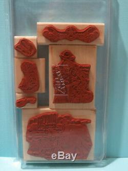 USED WILD WILD WEST Stampin Up Set RETIRED Rare Horse Cowboy Boots Spurs Saddle