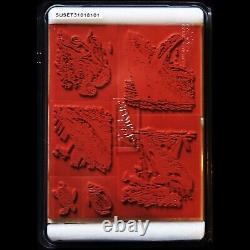 Under the Sea STAMPIN UP SET Ultra Rare 6 Stamp Humpback Whale Orca Dolphin Fish