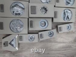 Used 21 Sets Assortment Paper Punch Punches Stampin' Up