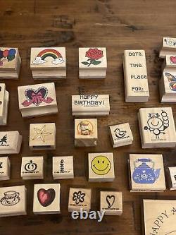 Vintage Rubber Stamps lot of 49 Whispers Anita', stanpin'up & MORE