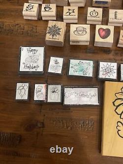 Vintage Rubber Stamps lot of 49 Whispers Anita', stanpin'up & MORE