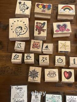 Vintage Rubber Stamps lot of 49 Whispers Anita', stanpin'up & MORE