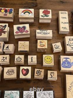 Vintage Rubber Stamps lot of 49 Whispers Anita', stanpin'up & MORE