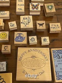 Vintage Rubber Stamps lot of 49 Whispers Anita', stanpin'up & MORE