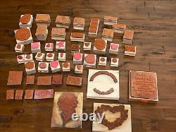 Vintage Rubber Stamps lot of 49 Whispers Anita', stanpin'up & MORE