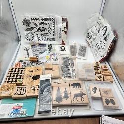Vintage STAMPIN' UP SETS Clear Stampers Anon Paperbag Studio HUGE LOT Retired 6#