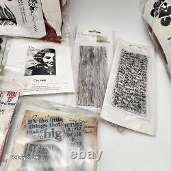 Vintage STAMPIN' UP SETS Clear Stampers Anon Paperbag Studio HUGE LOT Retired 6#