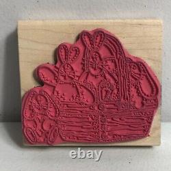 Vintage Stampassions Dianna Marcum Basket N Bunnies Rubber Stamp Stamper G 4253