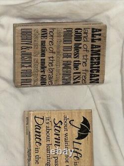 Vintage Stampin Up Stampendous And Stampablities Mixed Lot Rare Find Super Deals