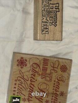 Vintage Stampin Up Stampendous And Stampablities Mixed Lot Rare Find Super Deals