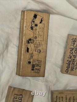 Vintage Stampin Up Stampendous And Stampablities Mixed Lot Rare Find Super Deals