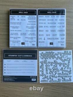 Well Said Bundle (Well Said stamp set + Well Written Dies) Stampin' Up