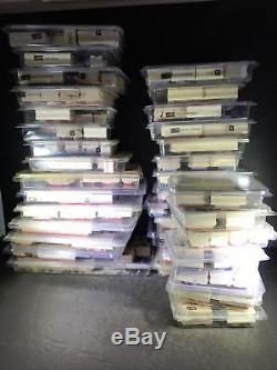 Wg Huge Lot Stampin Up 44 Sets Wood Mount Scrapbooking Rubber Stamps