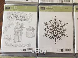 Wholesale LOT 17 NEW Stampin' Up Rubber Set Christmas Holiday RETIRED $400 Value