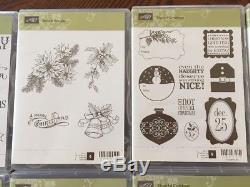 Wholesale LOT 17 NEW Stampin' Up Rubber Set Christmas Holiday RETIRED $400 Value