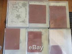 Wholesale LOT 17 Stampin' Up Rubber Set Christmas Holiday RETIRED Variety Words