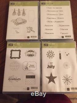 Wholesale Variety LOT 20 NEW Stampin' Up Rubber Stamp Set RETIRED $450 Value