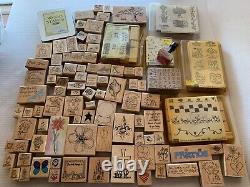 Wood Rubber Stamps LOT of 183 Most Unused 5 Complete Sets Stampin' Up! Crafting