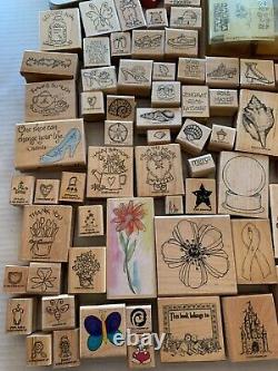 Wood Rubber Stamps LOT of 183 Most Unused 5 Complete Sets Stampin' Up! Crafting